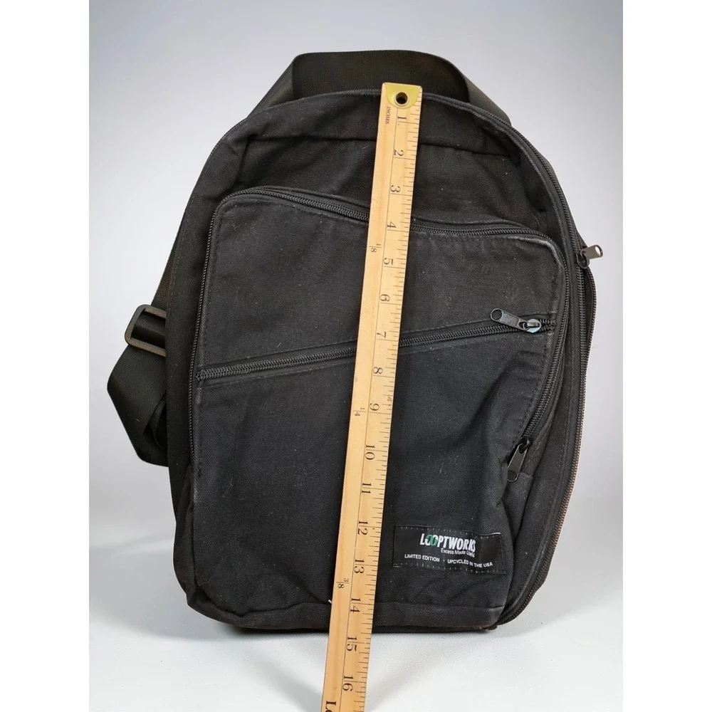 Looptworks Limited Edition Bag Blsck Conertible Shoulder Bag Backpack Medium